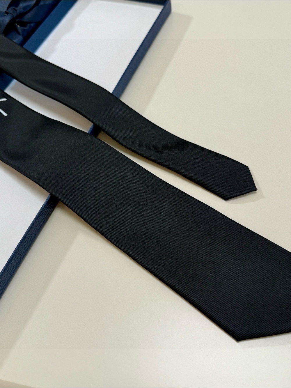 Dior Black Silk Signature Tie - Picture 6 of 9